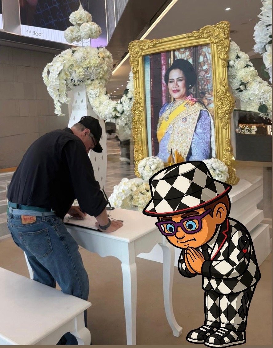 Paying respects with WOW's monochrome argyle